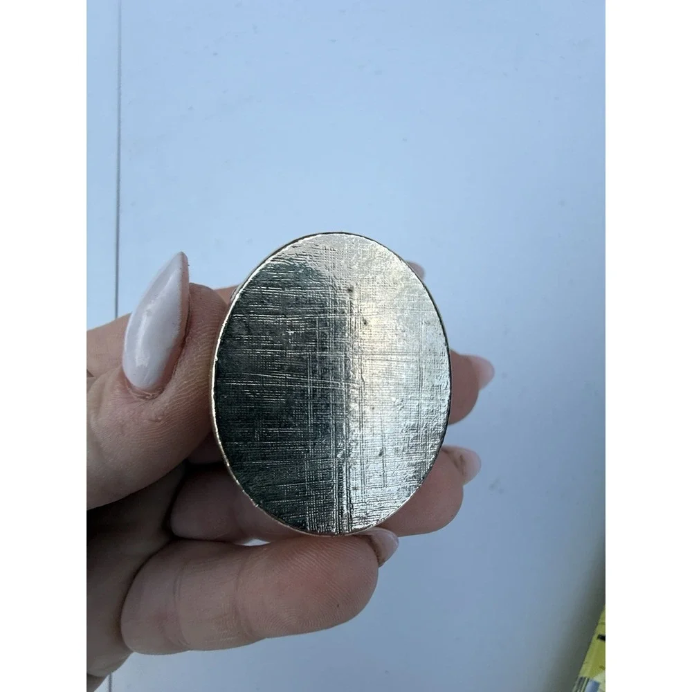 VTG Turtle Pill Box/trinket Box Silver Tone With Faux Turquoise Opens On Hinge‎